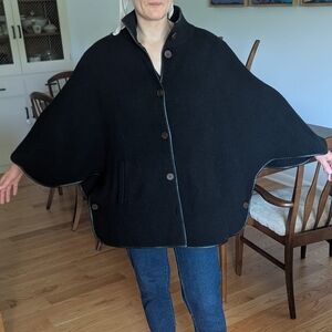 Mark & Graham Lambswool Sweater Jacket/Poncho/CapeSize S/M